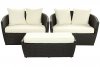 Kindred Patio Sofa 3Pc Set in Espresso/White by Modway