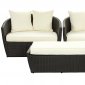 Kindred Patio Sofa 3Pc Set in Espresso/White by Modway