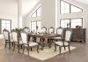 Charmaine Dining Table CM3856T in Antique Brush Gray w/Options