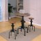 Foskey CM3367BT 3PC Bar Table Set in Antique Black