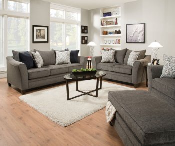 Albany Sofa 53840 in Grey Fabric by Acme w/Options [AMS-53840-Albany]