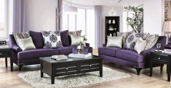 Sisseton Sofa SM2208 in Purple Chenille Fabric w/Options [FAS-SM2208 Sisseton]