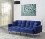 Mecene Adjustable Sofa 57305 in Blue Velvet by Acme