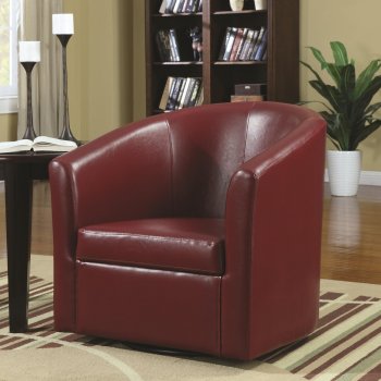 902099 Accent Chair Set of 2 in Red Leatherette by Coaster [CRAC-902099]