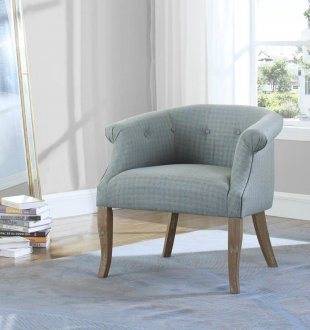 903344 Accent Chairs 2Pc Set in Light Blue & Grey by Coaster