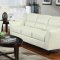 504131 Brooklyn Sofa in Ivory Bonded Leather by Coaster