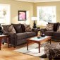 SM5028 Chelmsford Sofa in Chocolate Brown Fabric w/Options