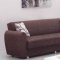 Boston Sofa Bed & Loveseat Set in Brown Fabric w/Options