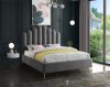 Lily Bed in Grey Velvet by Meridian w/Options