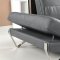 Bianca Sectional Sofa in Grey Leather by At Home USA