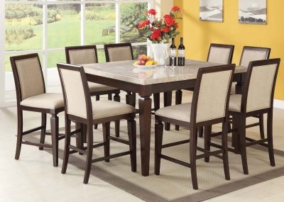 Agatha Counter Height Dining Room 72480 5Pc Set Espresso by Acme