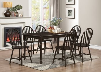 D412 Dining Set 5Pc in Espresso w/Options [EGDS-D412]