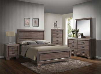 Lyndon Bedroom Set 5Pc 26020 in Weathered Gray by Acme w/Options [AMBS-26020 Lyndon]