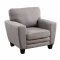 Saffron CM6286GY Sofa in Grey Fabric w/Options