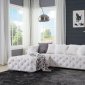 Qokmis Sectional Sofa LV00391 Beige Velvet by Acme