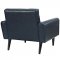 Delve Sofa in Blue Vinyl by Modway w/Options