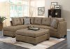 Darie Sectional Sofa 508528 in Golden Brown Microfiber - Coaster