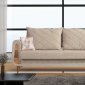 Brooklyn Sofa Bed in Beige Fabric by Skyler Design