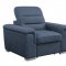 Alfio Sectional Sofa Sleeper Bed 9808BUE in Blue by Homelegance