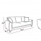 Fabio Plato Cream Sofa Bed in Fabric by Sunset w/Options