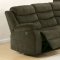 Cuinn Recliner Sofa 53960 in Chocolate Velvet by Acme w/Options