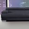 Melody Sofa & Loveseat in Black Leather w/Options by Whiteline