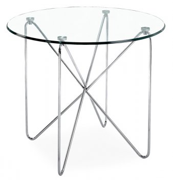 Contemporary Artistic Dining Table with Solid Steel Tube Base [ZDT-Formas Dining]