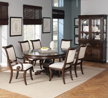 104111 Harris Dining Table by Coaster in Cherry w/Optional Items [CRDS-104111 Harris]