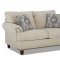 Alexa Sofa in Cream Fabric by Klaussner w/Options