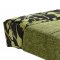 Modern Convertible Sofa Bed in Olive Microfiber with Mobile Back