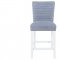 Monaco Bar Table 5Pc Set in White by Global w/03 BS Barstools