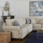 Alexa Sectional Sofa in Cream Fabric by Klaussner