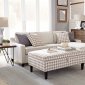 McLoughlin Sectional Sofa 501840 in Cream Fabric by Coaster