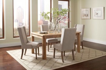 Solomon 106691 Dining Table - Natural Mango by Coaster w/Options [CRDS-106691 Solomon]