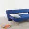 Wing Sofa Bed in Soft Sapphire Fabric by Innovation w/Steel Legs