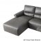 S275 Power Motion Sectional Sofa in Gray Leather Beverly Hills