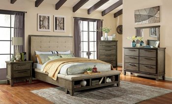 Berenice Bedroom CM7528GY in Gray by FOA w/Options [FABS-CM7528GY Berenice]