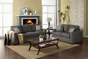 SM3020 Wolver Sofa in Graphite Fabric w/Options [FAS-SM3020 Wolver]