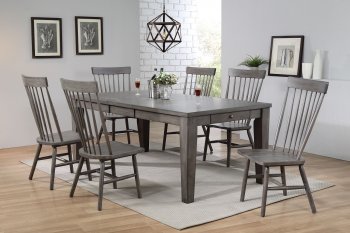 Adriel 72415 Dining Table in Gray Oak by Acme w/Options [AMDS-72415-Adriel Gray Oak]