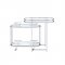 Piffo Serving Cart & & Bar Table AC00162 Glass & Chrome by Acme