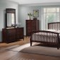 Rich Merlot Finish Transitional 5Pc Bedroom Set w/Queen Size Bed