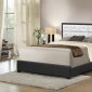 B146 Upholstered Bed in Black & White