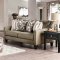 Fillmore Sofa SM8350 in Warm Gray Linen-Like Fabric w/Options