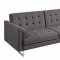 Chicago Sofa Bed in Grey Fabric by ESF w/Optional Chair