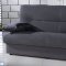 Regata Sofa Bed in Rainbow Dark Gray Fabric by Istikbal