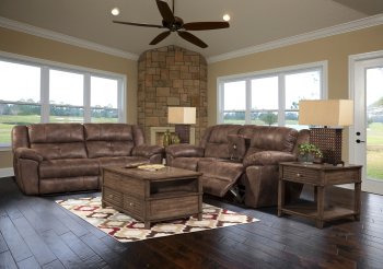 Gershwin Power Motion Sofa in Brown Fabric by NCFurniture [NFS-U8492-32PH Gershwin Brown]