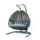 Wicker Hanging Double Egg Swing Chair ESCU57CBU by LeisureMod