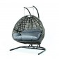 Wicker Hanging Double Egg Swing Chair ESCU57CBU by LeisureMod