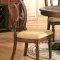 Distressed Natural Wood Dining Room Set W/Round Table