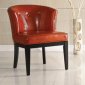 Burnt Sienna Bycast Leather Modern Ovation Chair